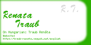 renata traub business card